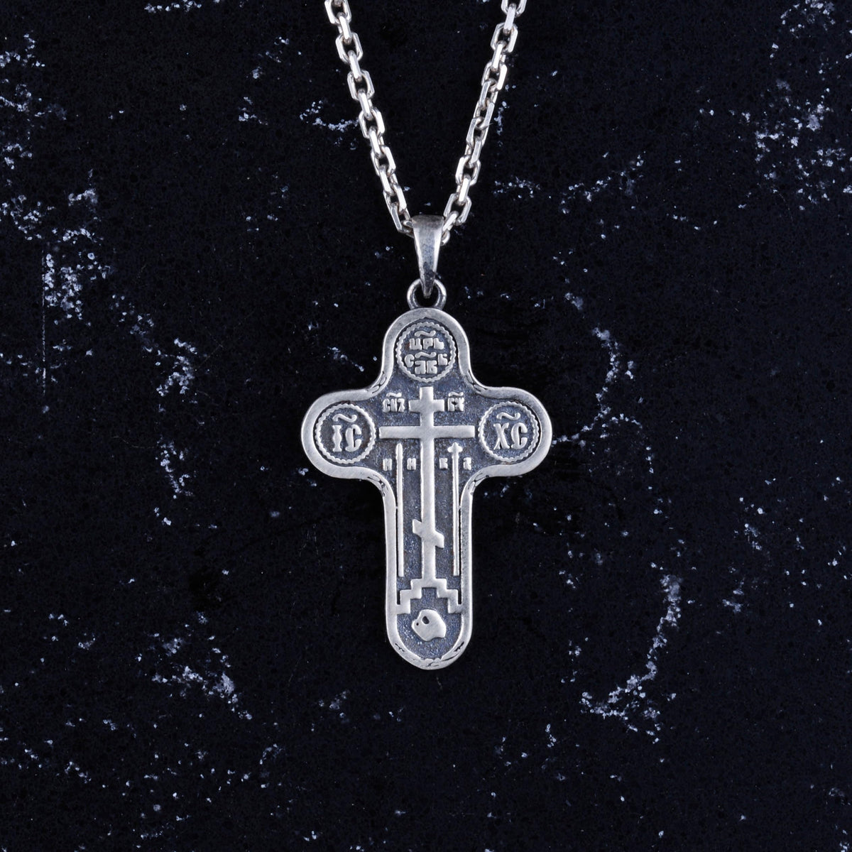 KAMBO 925 Sterling Silver Orthodox Cross Necklace - Handmade Religious Necklace - Christian Symbol Jewelry — 4