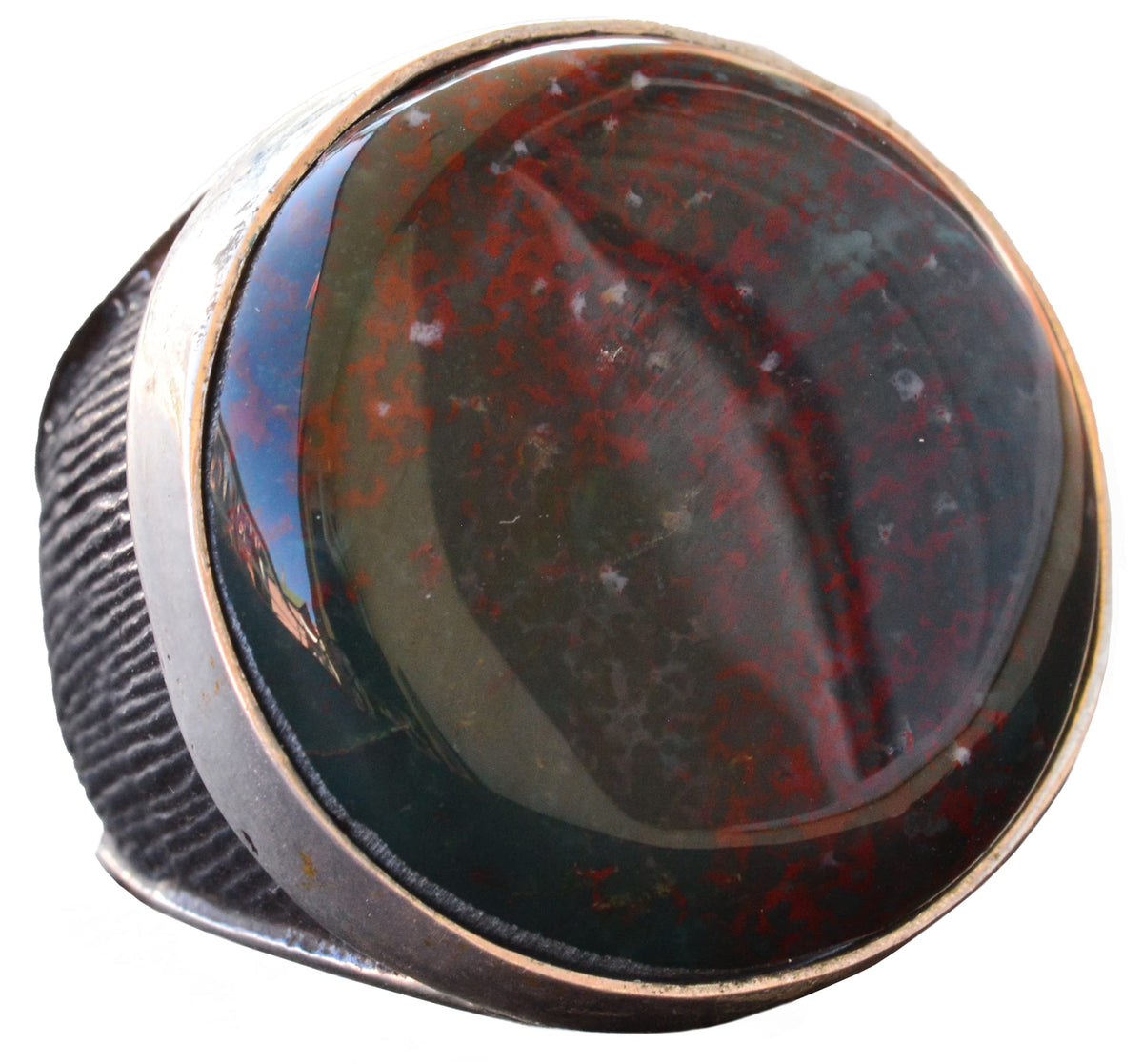 Natural Blood Stone Ring