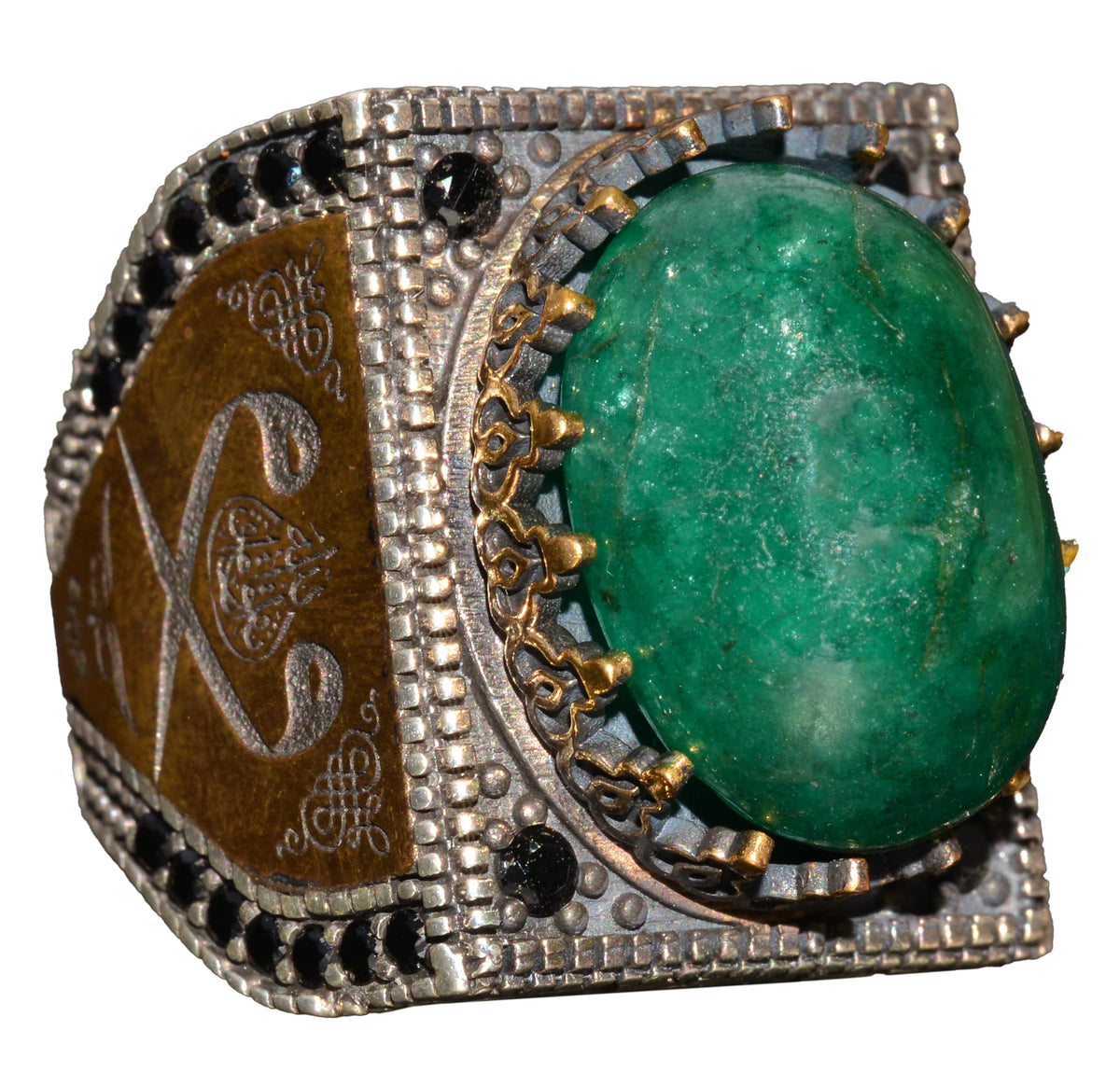 Green Jade Stone Ring