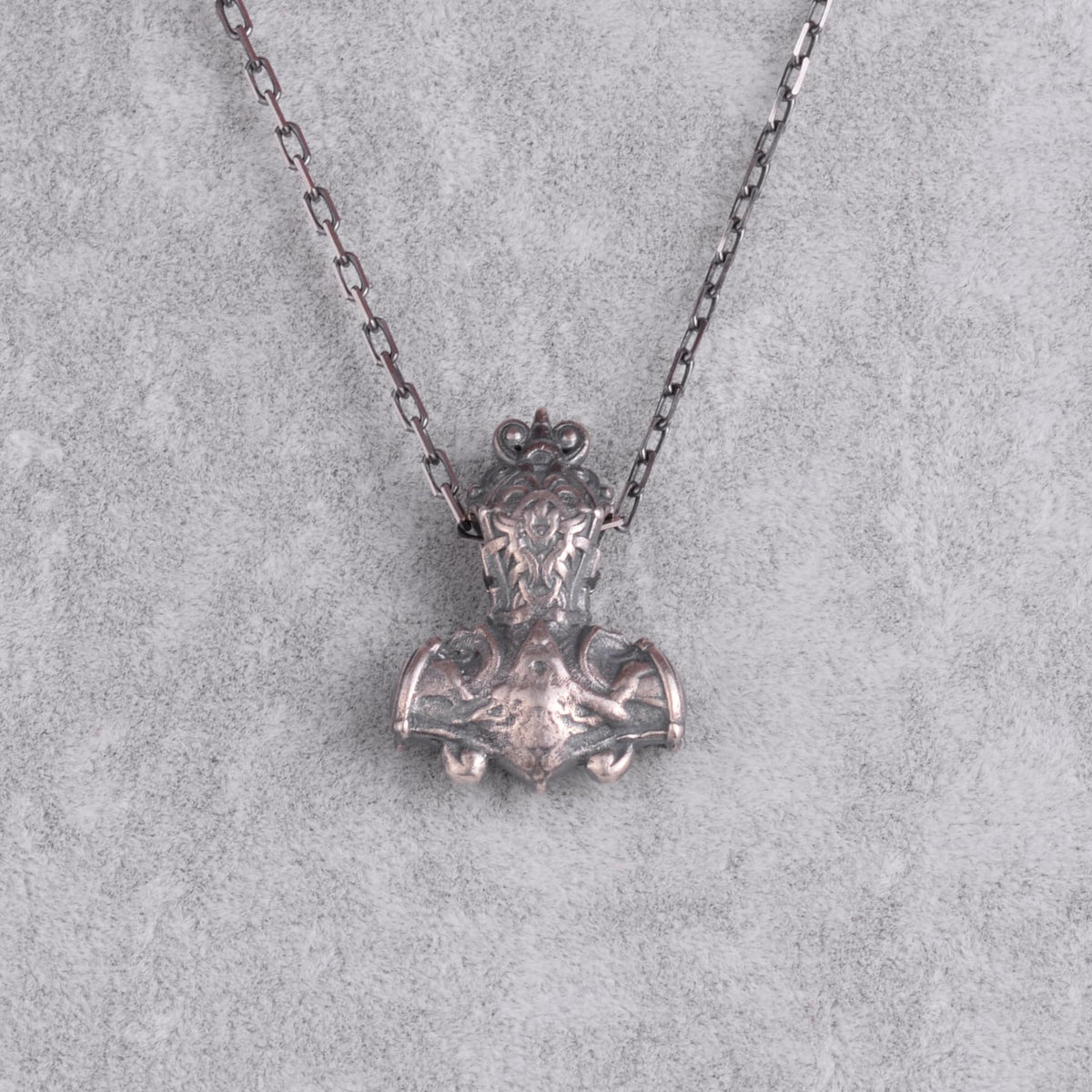 KAMBO Thor's Hammer Mjölnir Necklace for Men – 925 Sterling Silver Chain Viking Scandinavian Amulet – Handmade Scandinavian Mythology Jewelry — 5