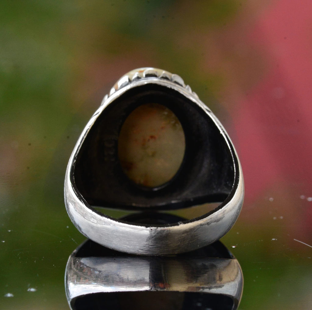 Arizona Green Turquoise Stone Ring (Model-2) — 8