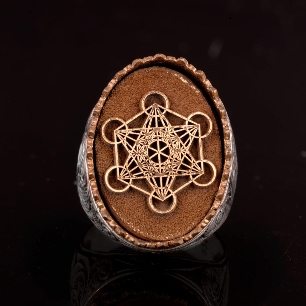 Metatron's Ring, Alchemy, Witchcraft, Sacred Geometry, Talisman Ring — 4