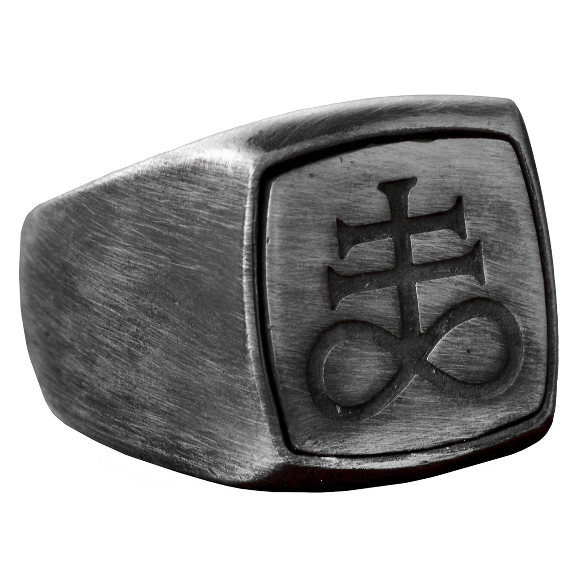 KAMBO Handcrafted 925 Sterling Silver Men's Infinity Cross Ring, Masonic Vintage Statement Jewelry, Unique Symbolic Desi