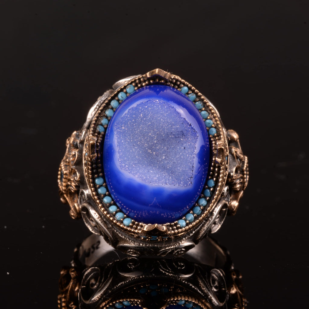 Natural Druzy Crystal Quartz Gemstone Ring (Model-2) — 3