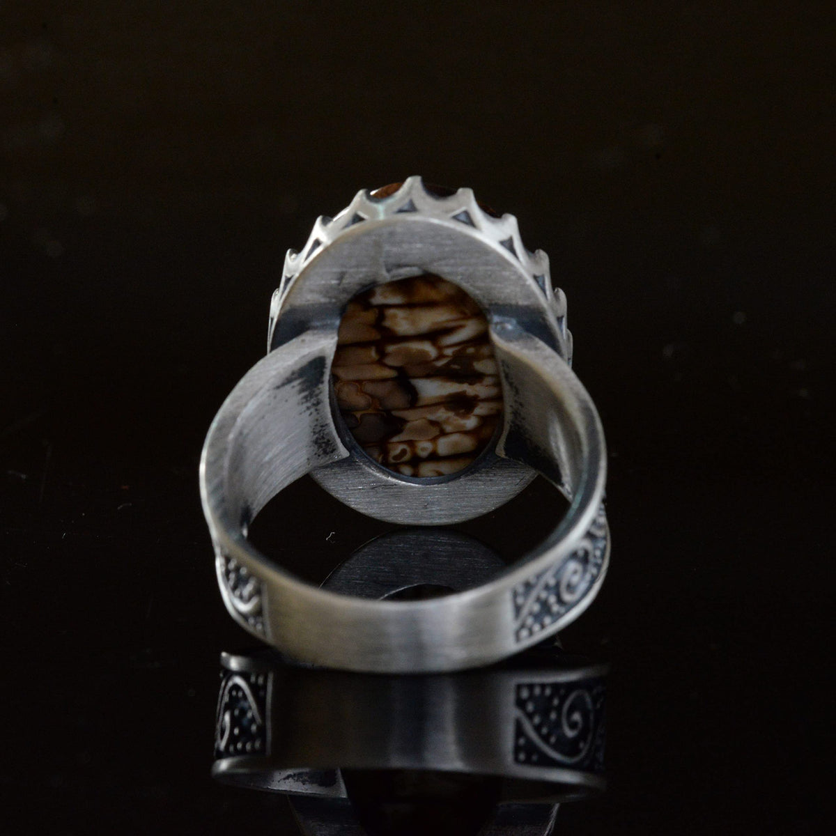 Natural Jasper Stone Ring — 8