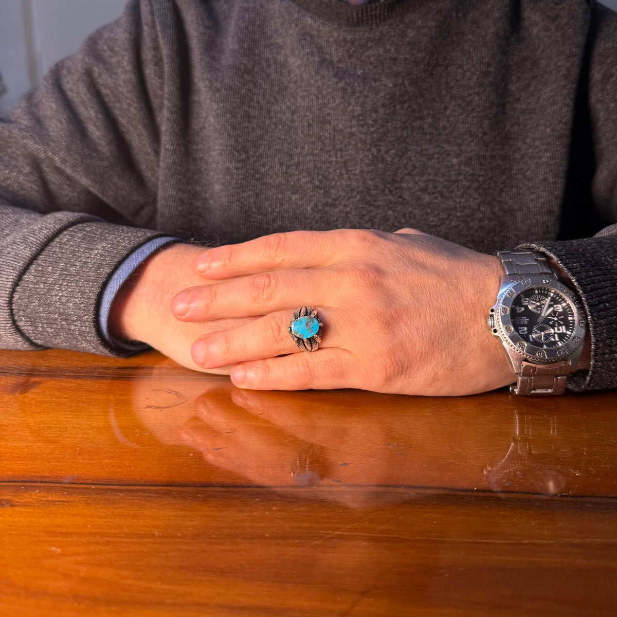 Arizona Turquoise Stone Ring — 3
