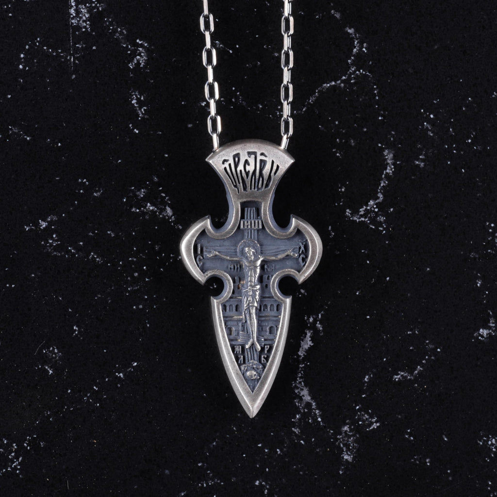 Angel Mikail Necklace - 925 Sterling Silver Gothic Necklace — 5
