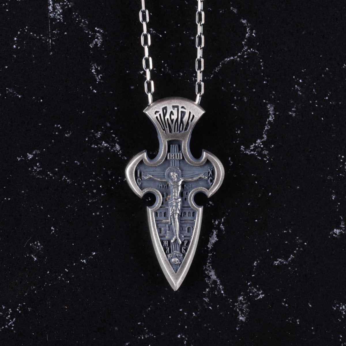Angel Mikail Necklace - 925 Sterling Silver Gothic Necklace — 5