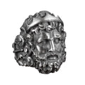 KAMBO Handmade 925 Sterling Silver Roman God Neptune Ring for Men, Gothic Trident Engraved Greek Mythological Design, Vi