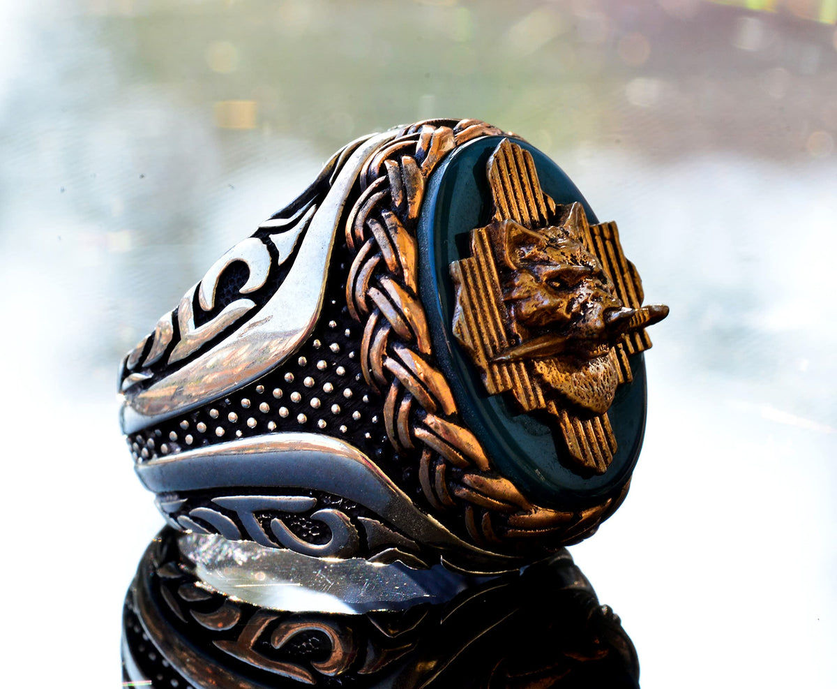 Wolf Ring, Wildlife, Handmade Ring, Silver Ring — 4