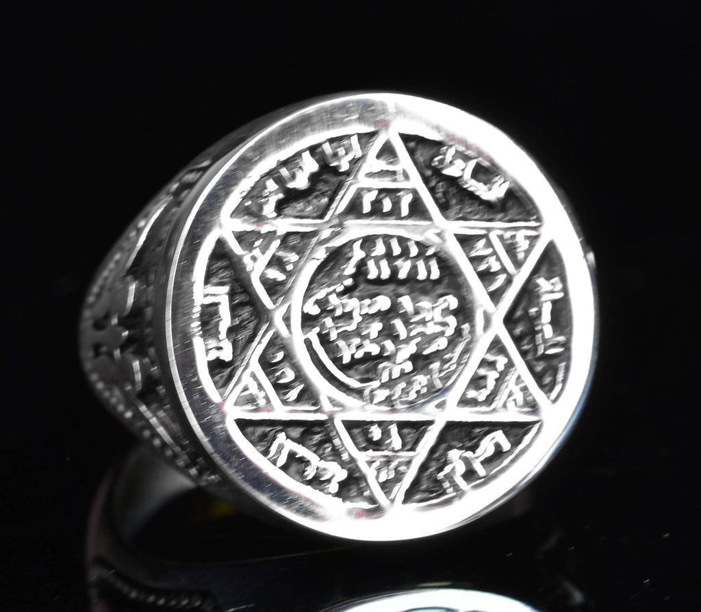 KAMBO Men's 925 Sterling Silver Star of David Ring - Jewish Symbol of Heritage and Faith — 2