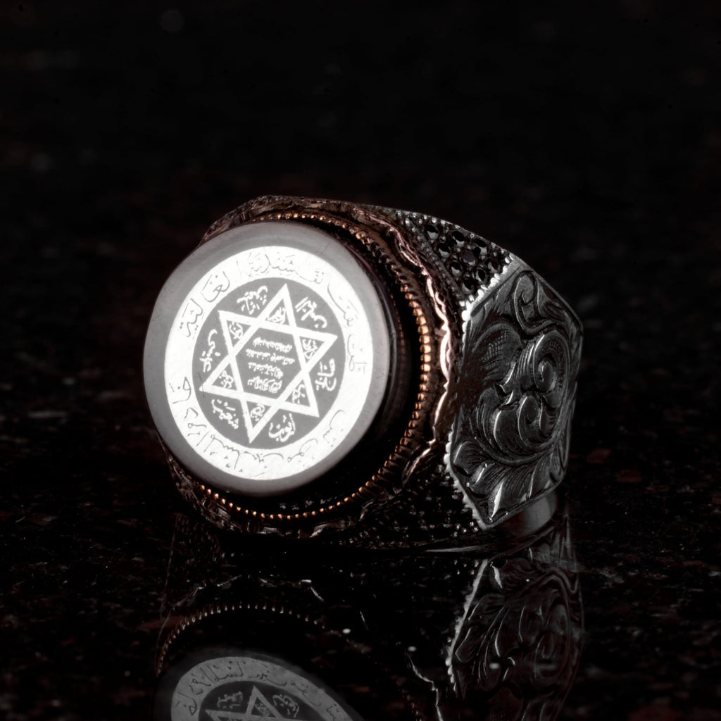 925 Sterling Silver Star of David Ring — 5