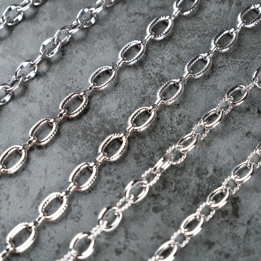 KAMBO Solid Silver Necklace Chains – 925 Sterling Silver Cable, Rope, and Box Chains for Men and Women – Multiple Length Options (22" (55cm)) — 4