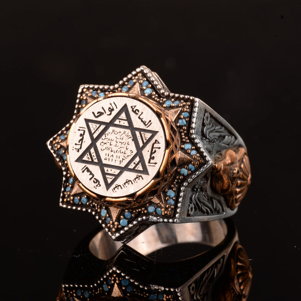 King Solomon Ring, Handmade Ring, 925 Sterling Silver Men's Ring — 7