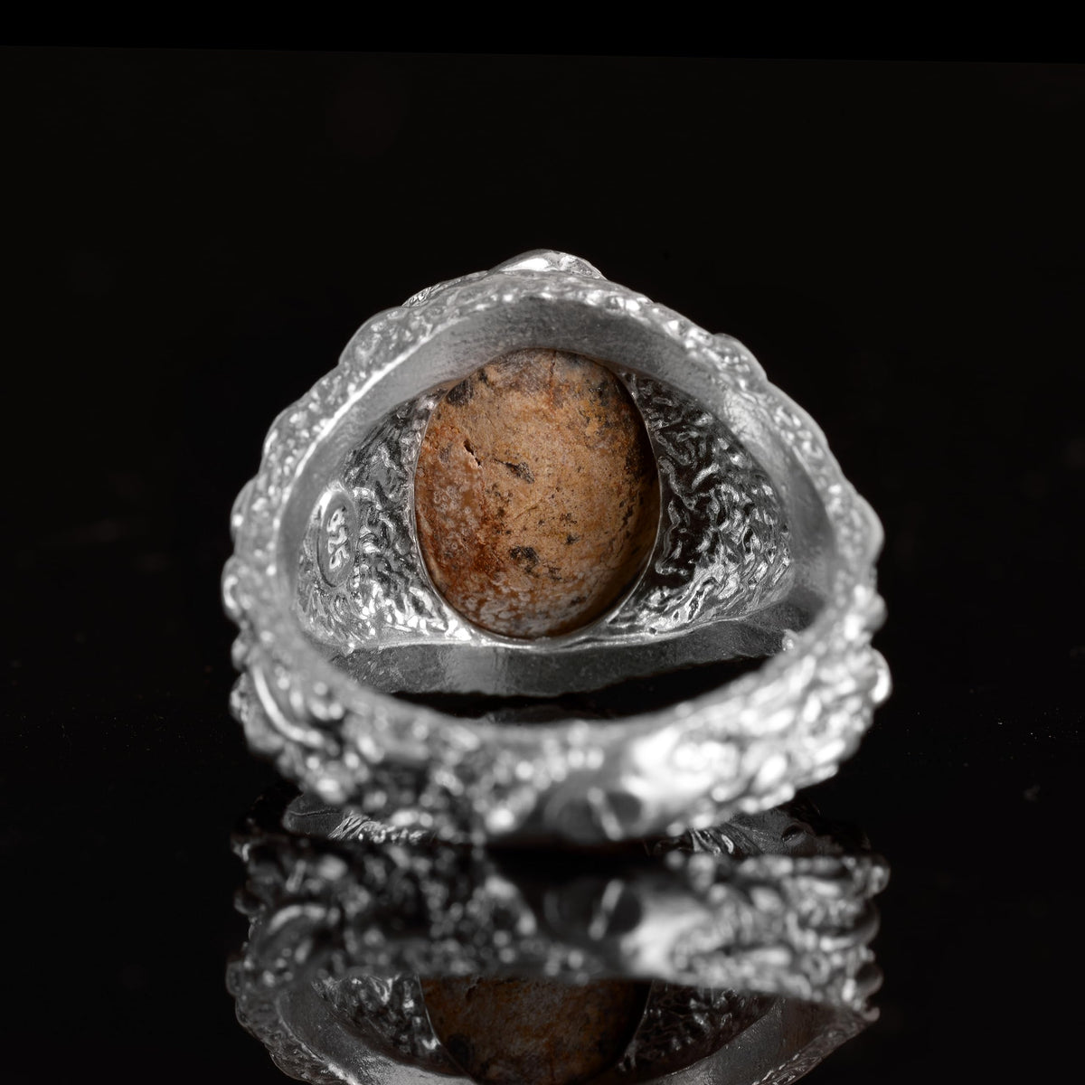 Natural Arizona Turquoise Stone Ring - 925 Sterling Silver Minimalist Ring (Model-2) — 7