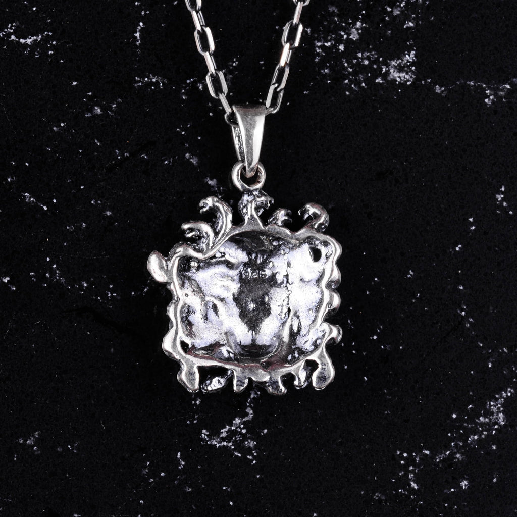 925 Sterling Silver Medusa Necklace, Mythological Gorgon Necklace, Handcrafted Silver Jewelry — 3