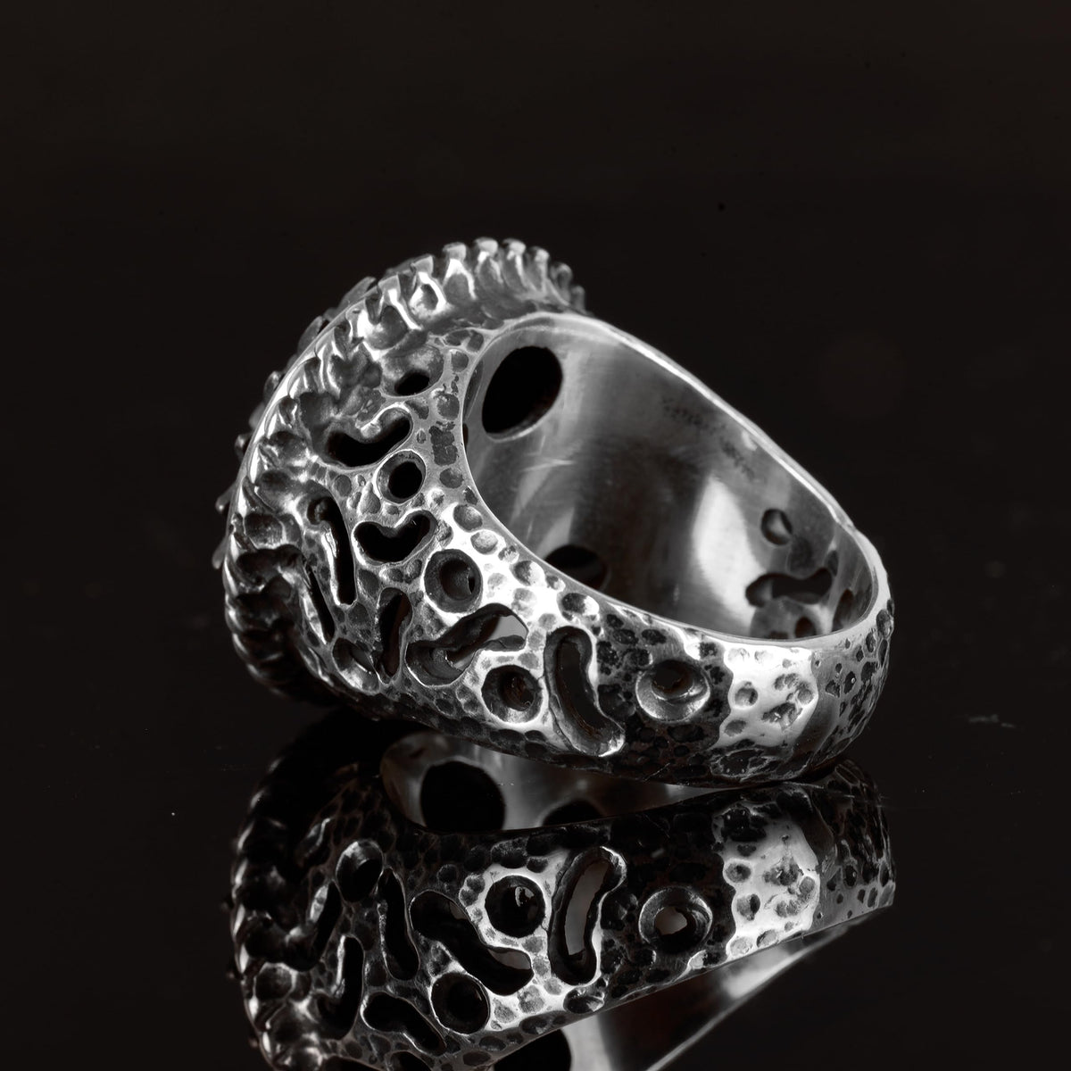 Lion Ring, Handmade Ring, Gothic Ring, 925 Sterling Silver Ring, Gift for Dad, Animal Figure Men's Silver Ring — 5