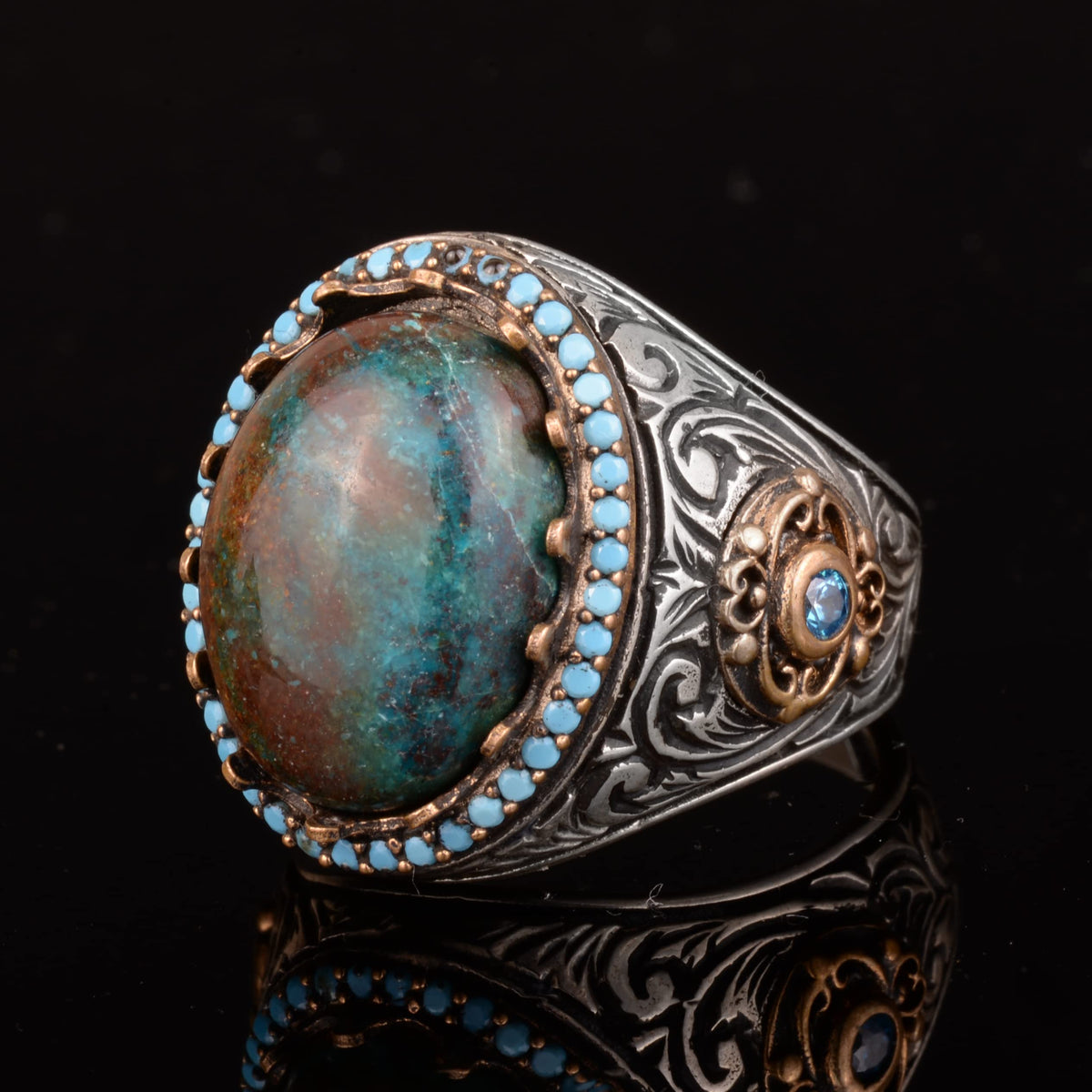Azurite Stone Ring — 3