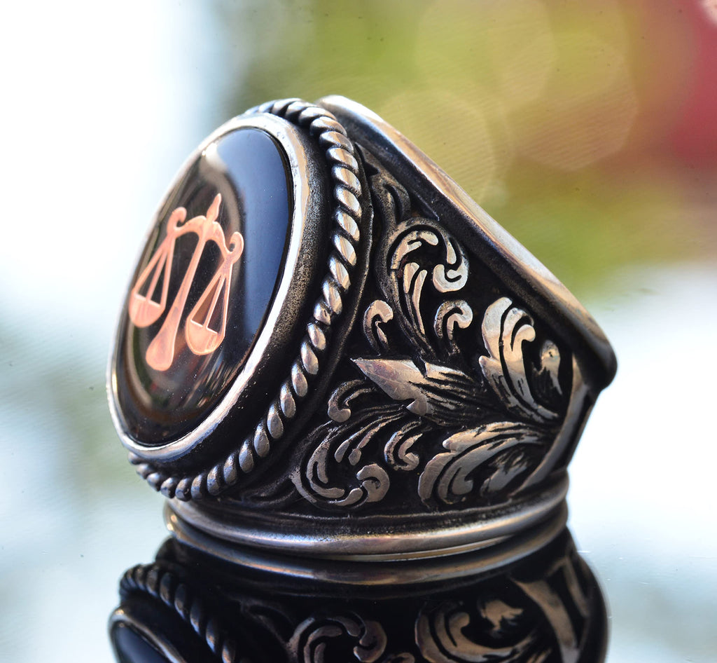925 Sterling Silver Large Lily Pattern Ring — 4