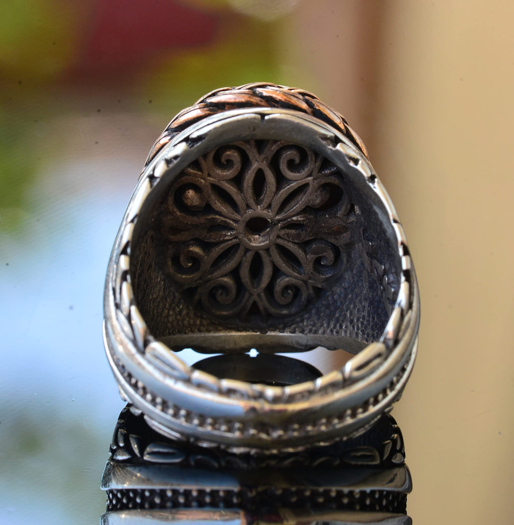 Islamic Ring - Mohammed Ring - Silver Men's Ring — 8