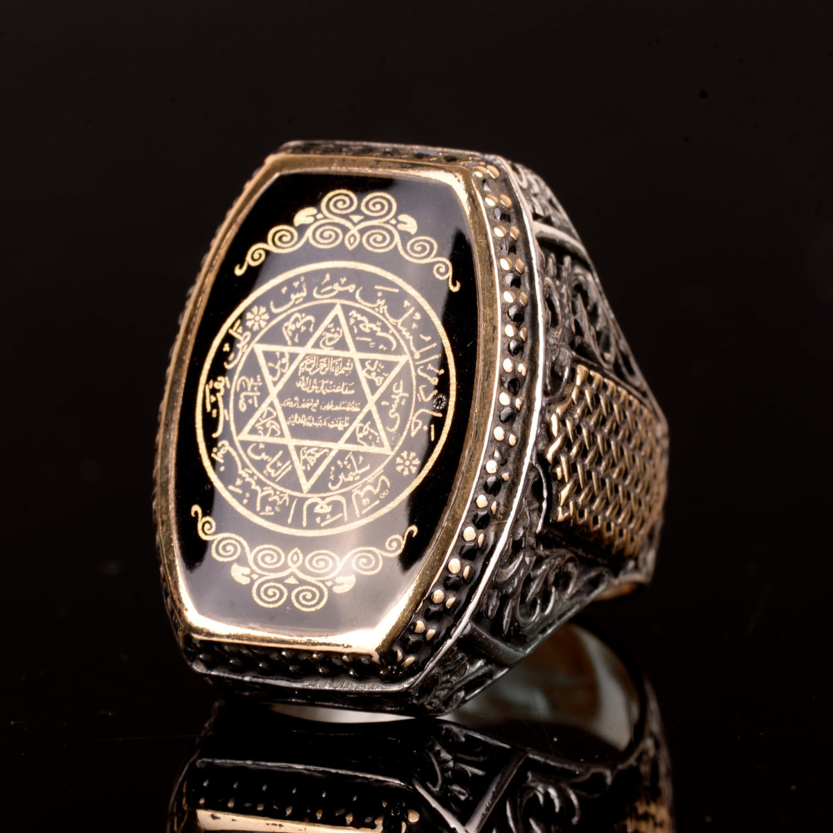 Star of David Ring - 925 Sterling Silver Men's Ring — 5