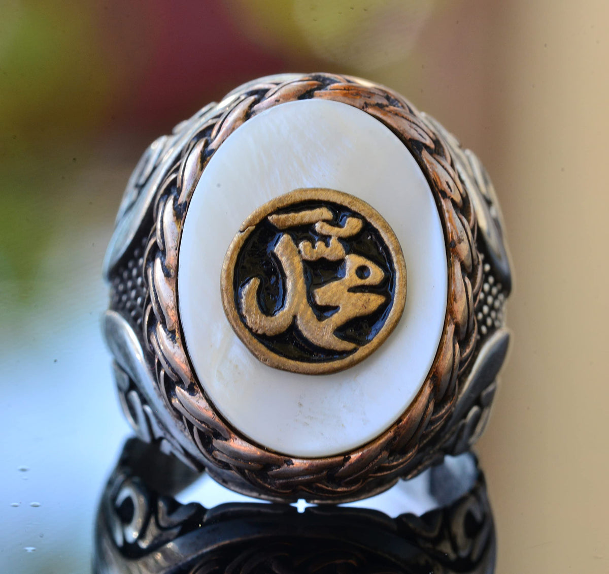 Islamic Ring - Mohammed Ring - Silver Men's Ring — 5