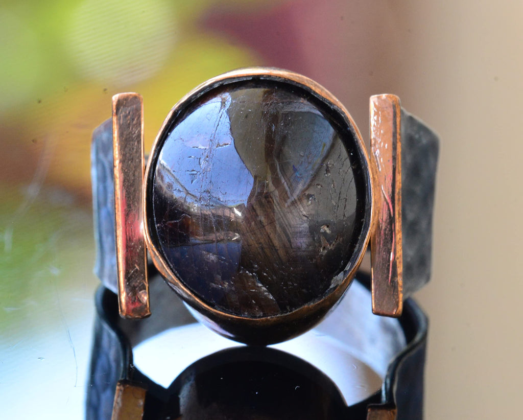 KAMBO Natural Ruby Gemstone Silver Unisex Ring, Handmade Ring, Unisex Ring Design — 4