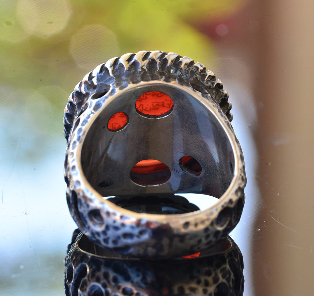Ayat al-Kursi Islamic Ring - Silver Men's Ring — 6