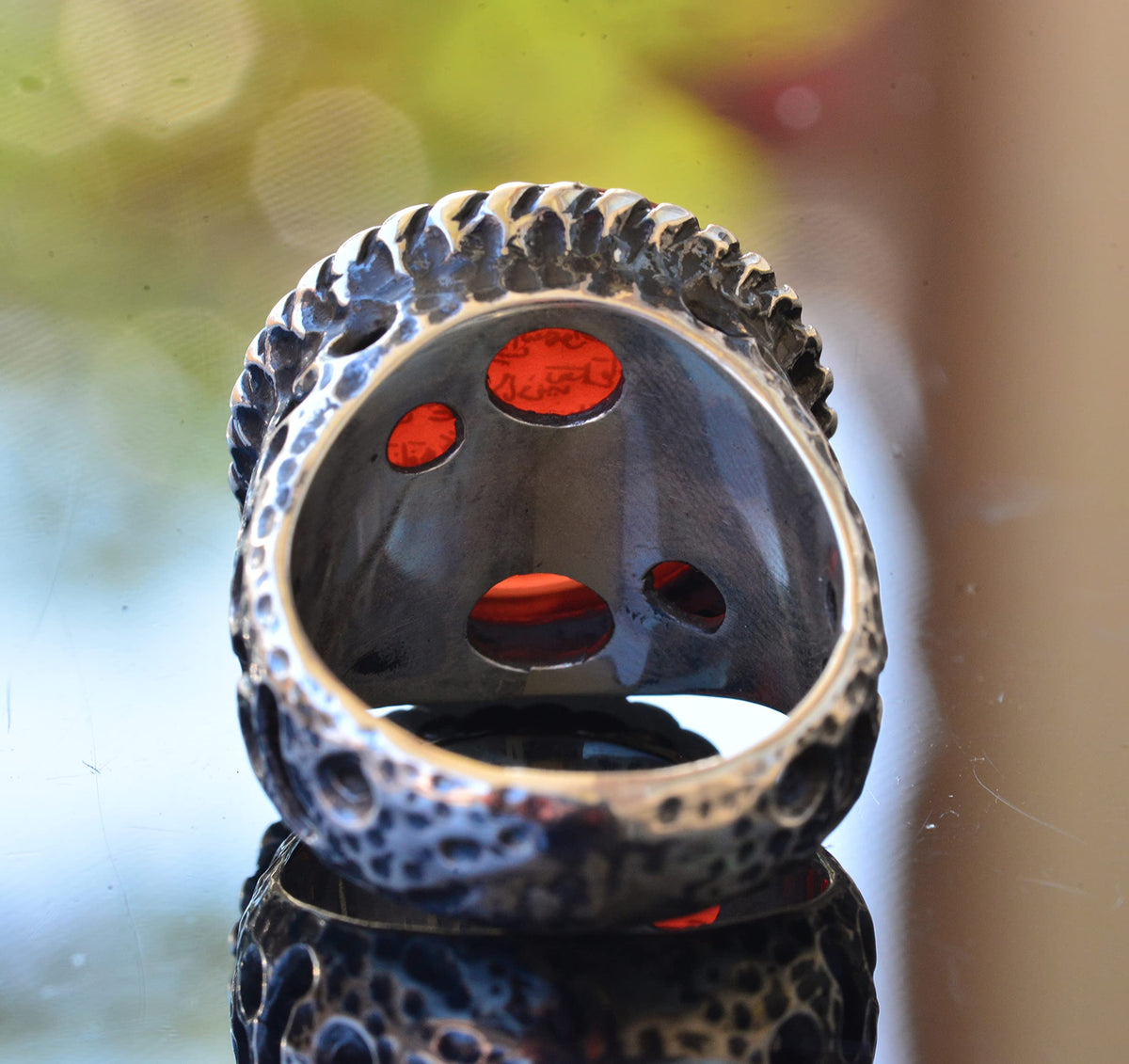 Ayat al-Kursi Islamic Ring - Silver Men's Ring — 6