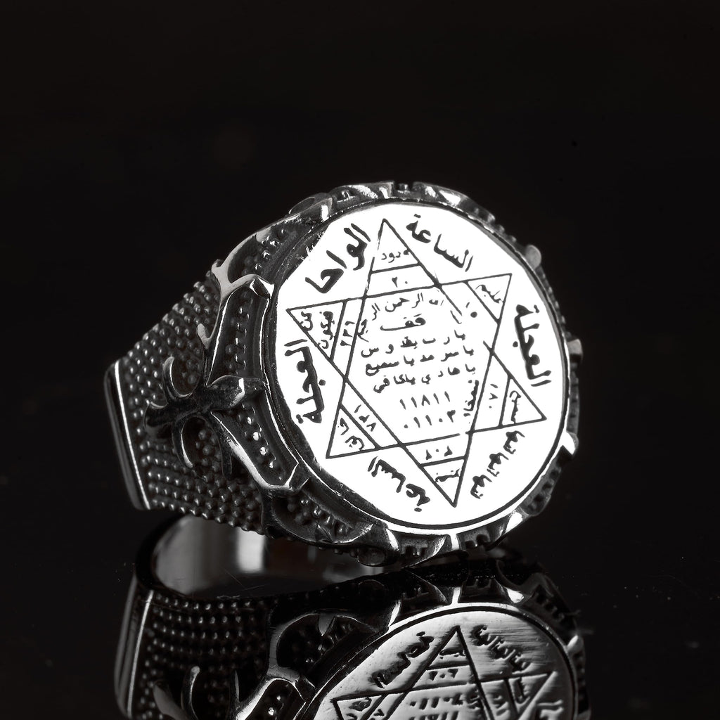 925 Sterling Silver Men's Ring - Star of David (Model-4) — 4