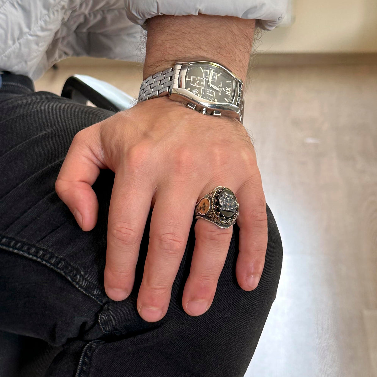 Holy Family Silver Ring — 3