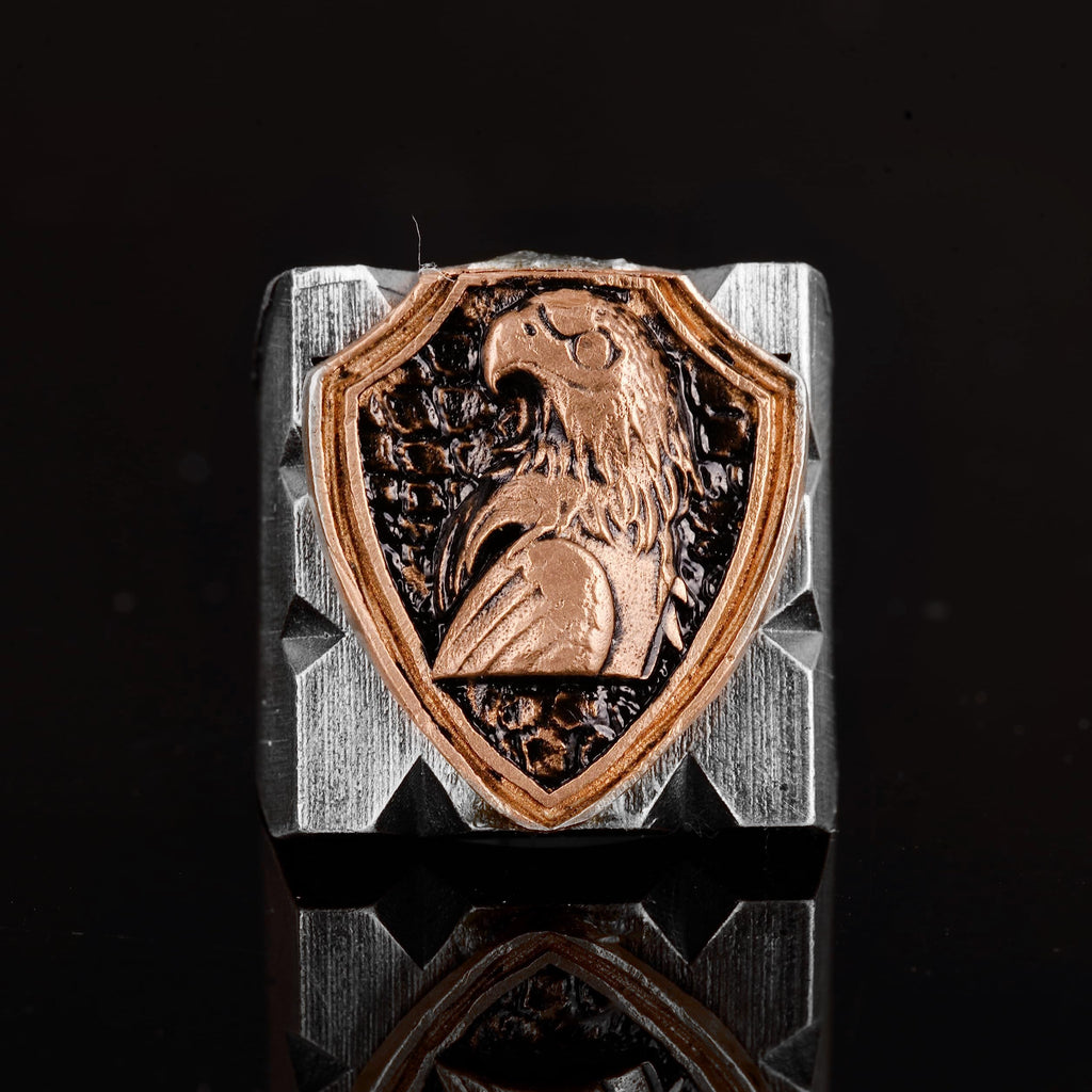 Eagle Ring - Vintage Handmade 925 Sterling Silver Men's Ring — 4