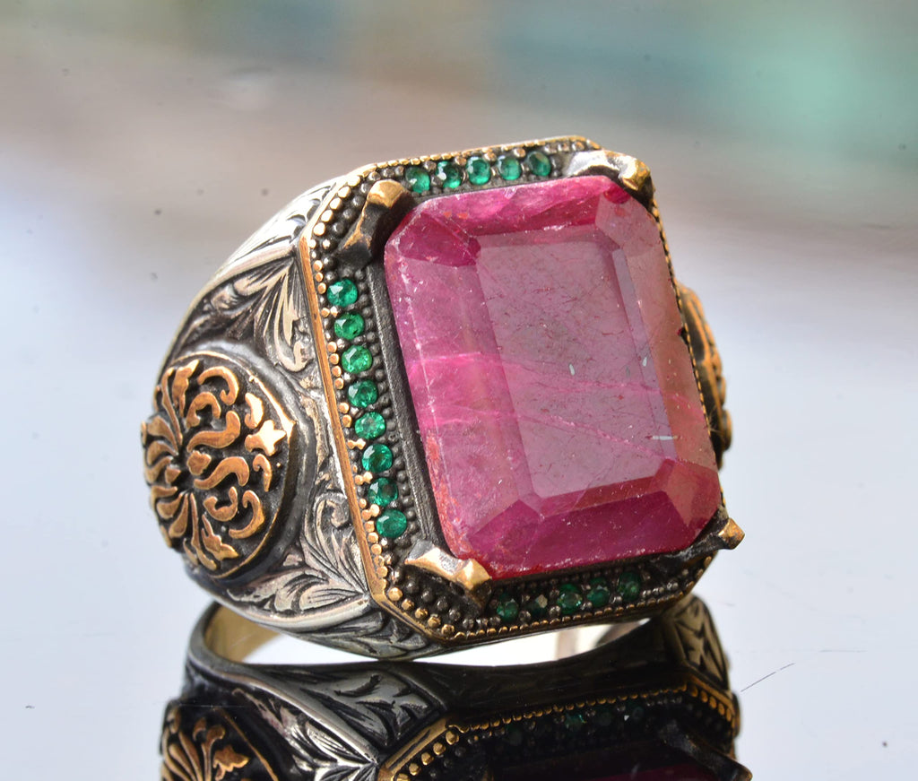 Natural Ruby Stone Ring (Model-3) — 5