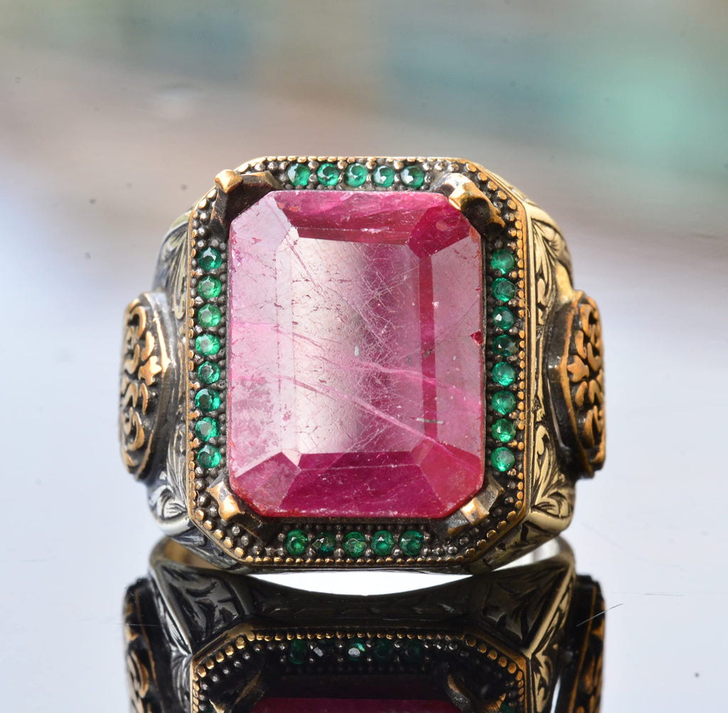 Natural Ruby Stone Ring (Model-3) — 3