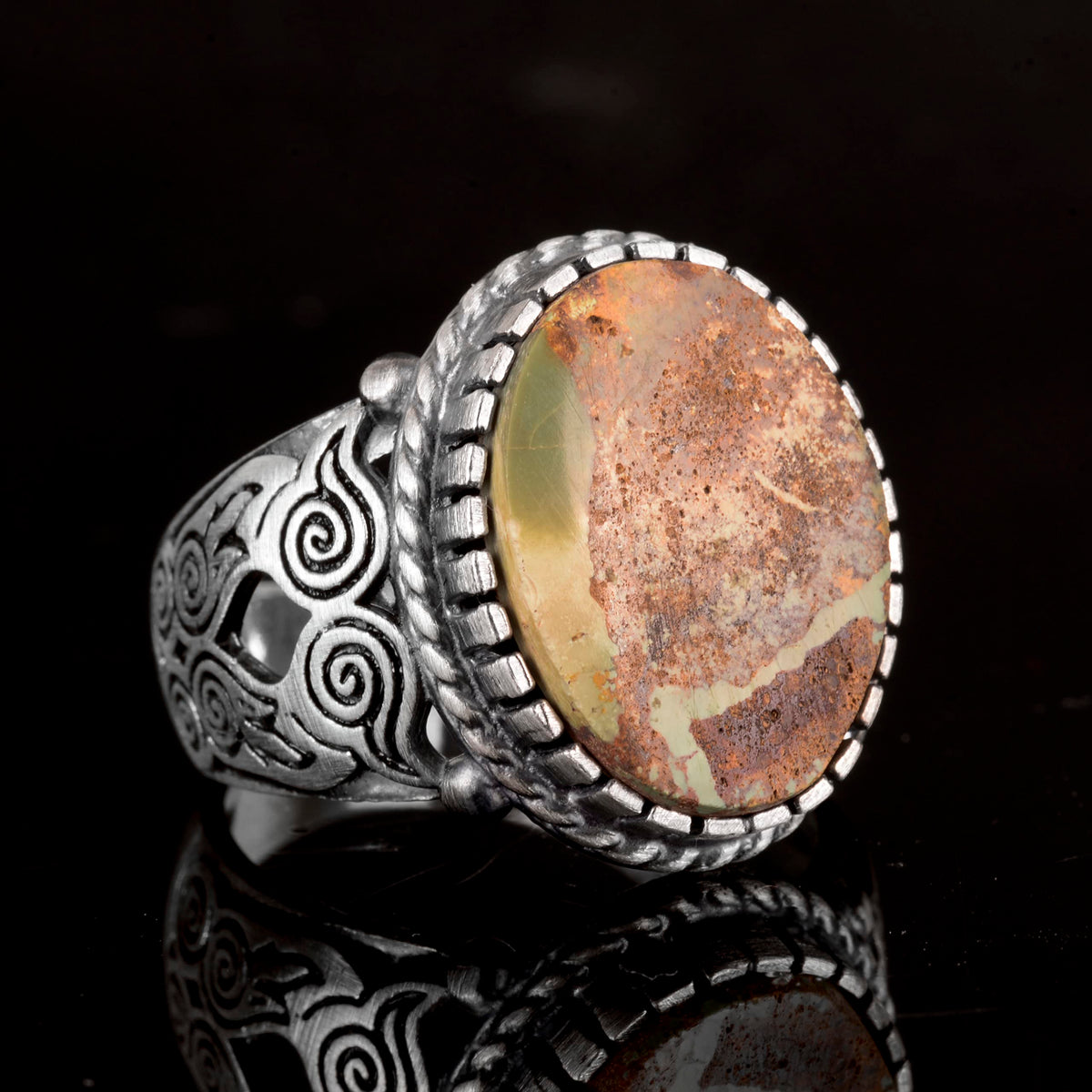 Arizona Turquoise Stone Ring (Model-5) — 7