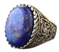 Lapis Lazuli Stone Handmade Silver Men's Ring