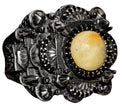 Handmade Yellow Sapphire Stone Ring - Islamic Mosque Design