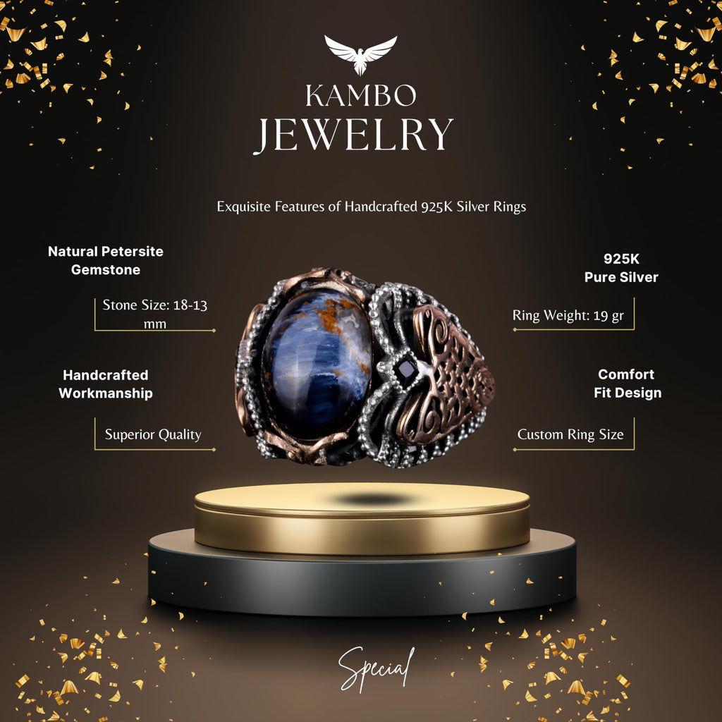 Natural Pietersite Stone Ring (Model-2) — 2