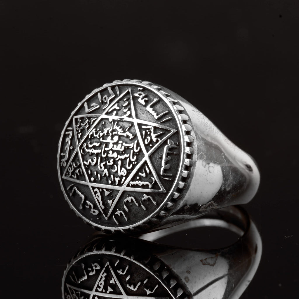 Star David Men's Ring - 925 Sterling Silver — 5