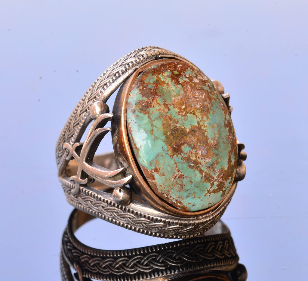 Natural Arizona Turquoise Stone Ring (Model-14) — 3