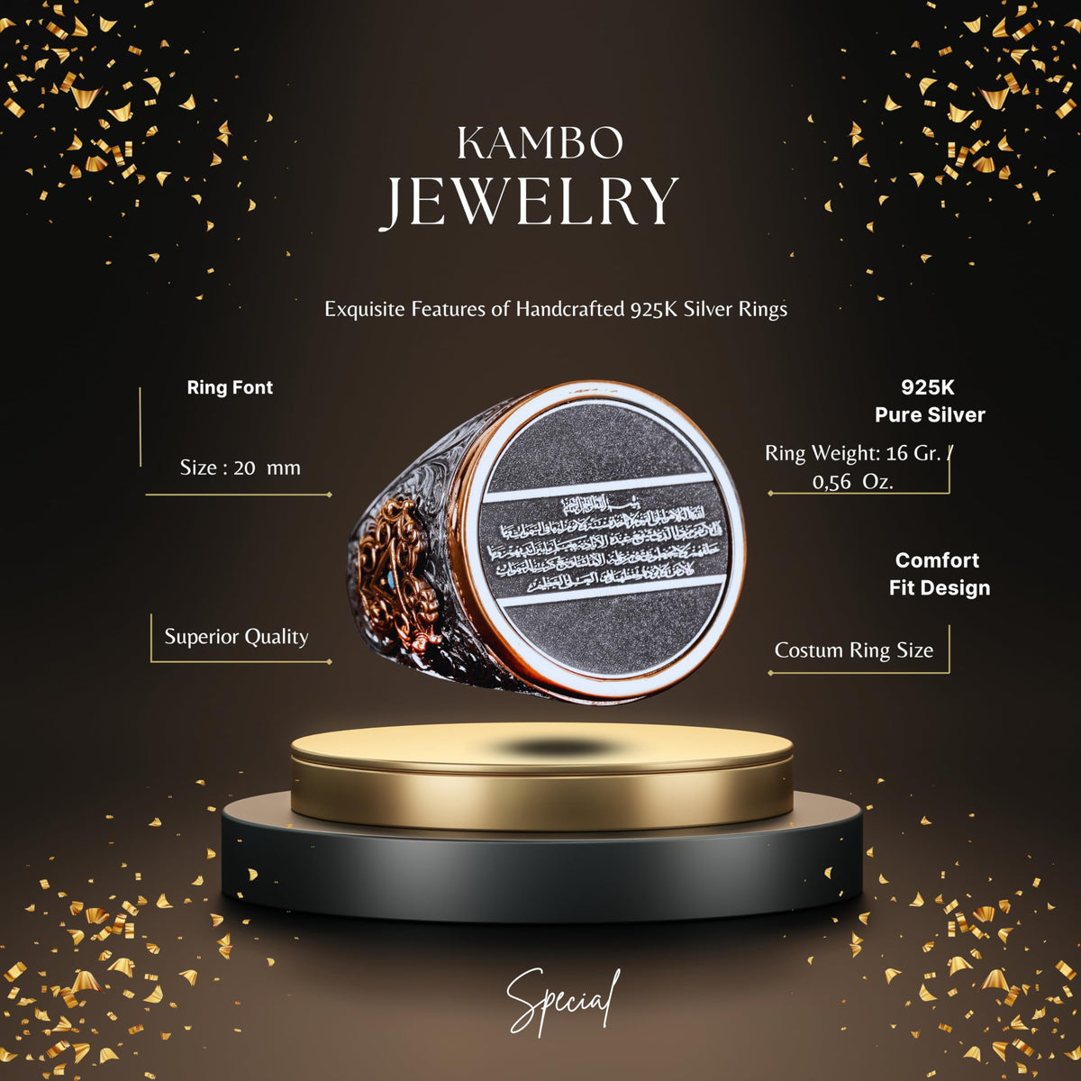 Ayatul Kursi Men's Ring — 2