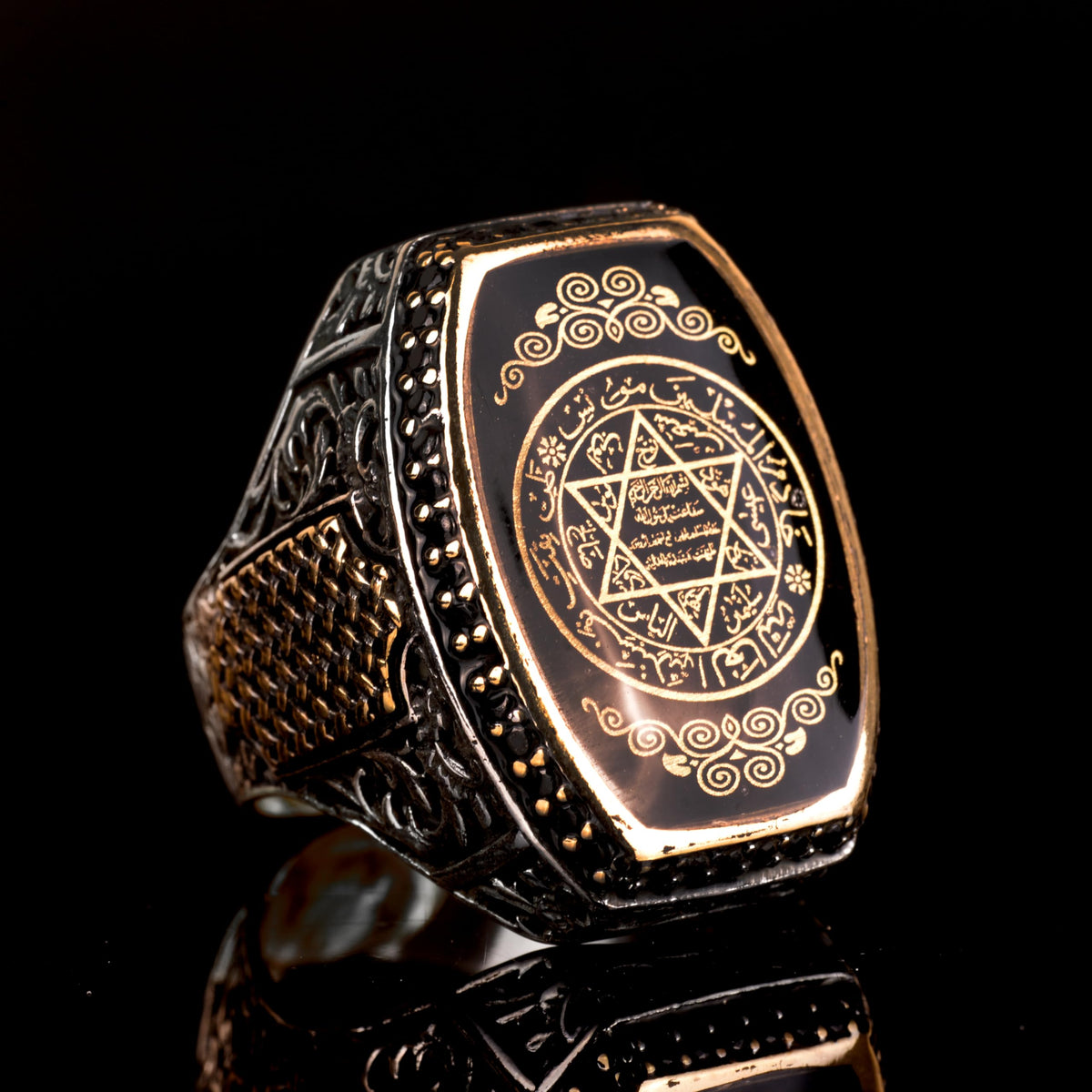 Star of David Ring - 925 Sterling Silver Men's Ring — 3
