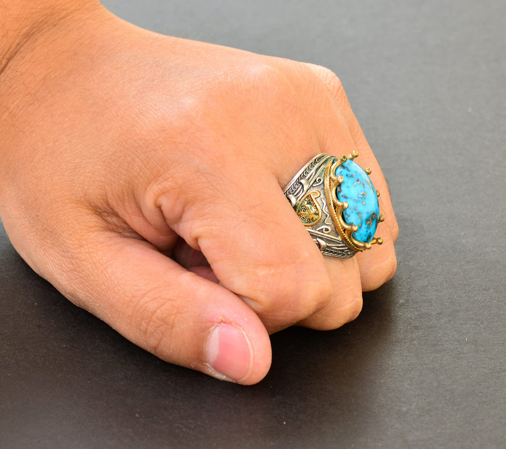 925 Sterling Silver Sultan Ring — 7
