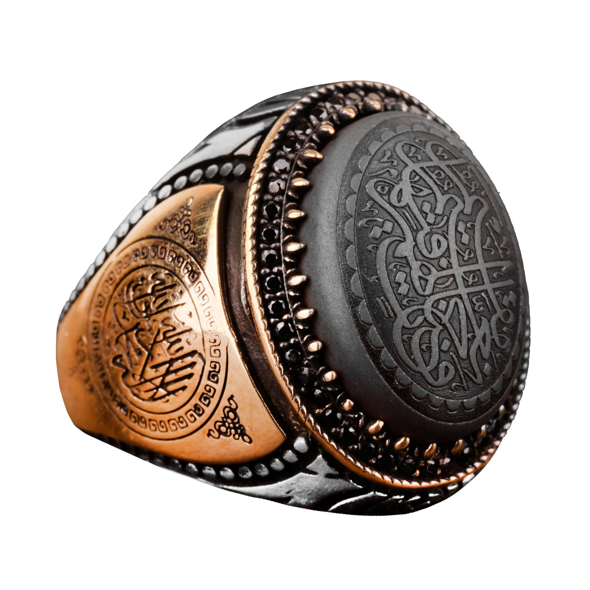 Kambo Men's Ring, Arabic Ring, 925 Sterling Silver Ring, Muslim Ring