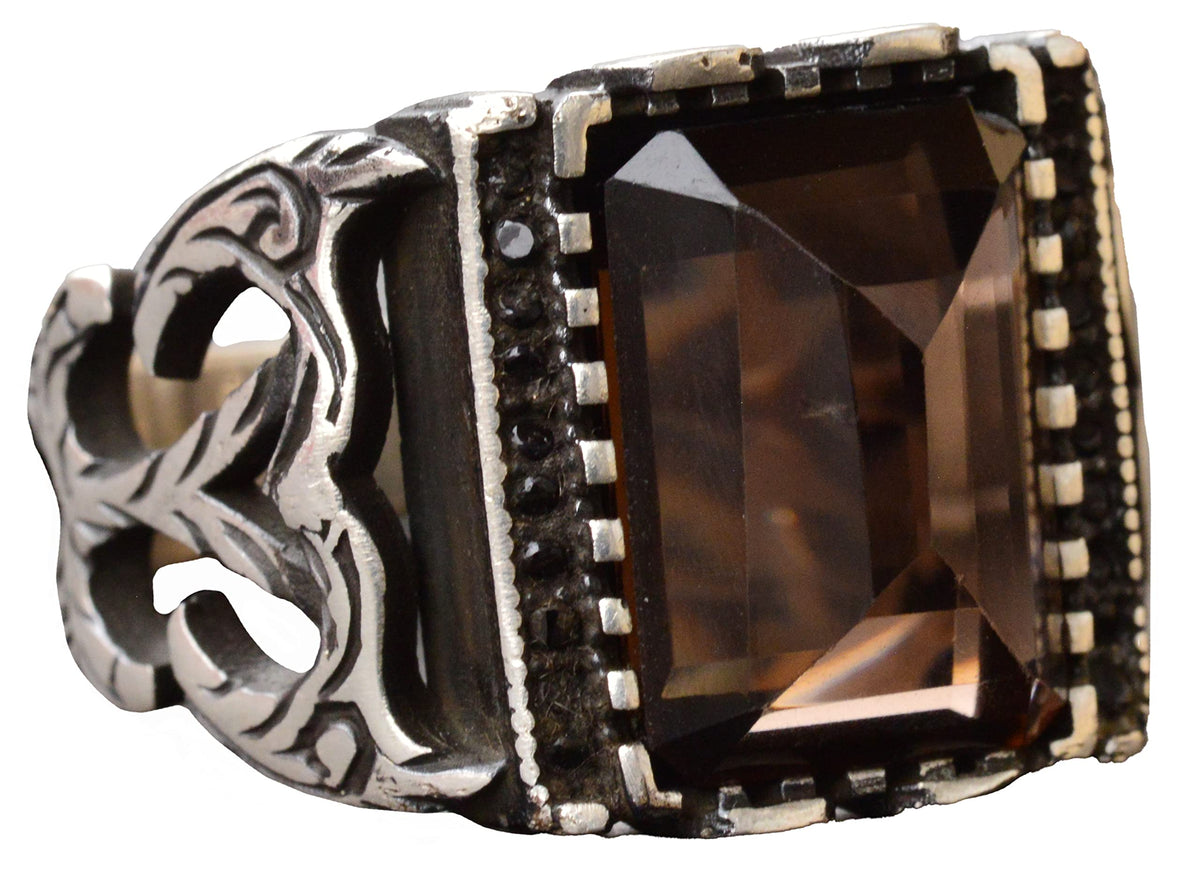 Natural Smoky Quartz Gemstone Ring