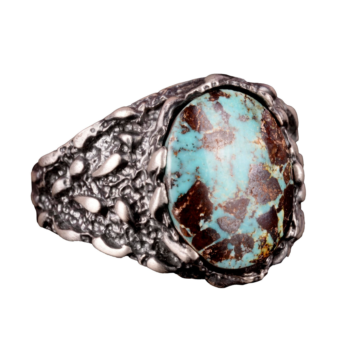 Natural Arizona Turquoise Stone Ring (Model-4)