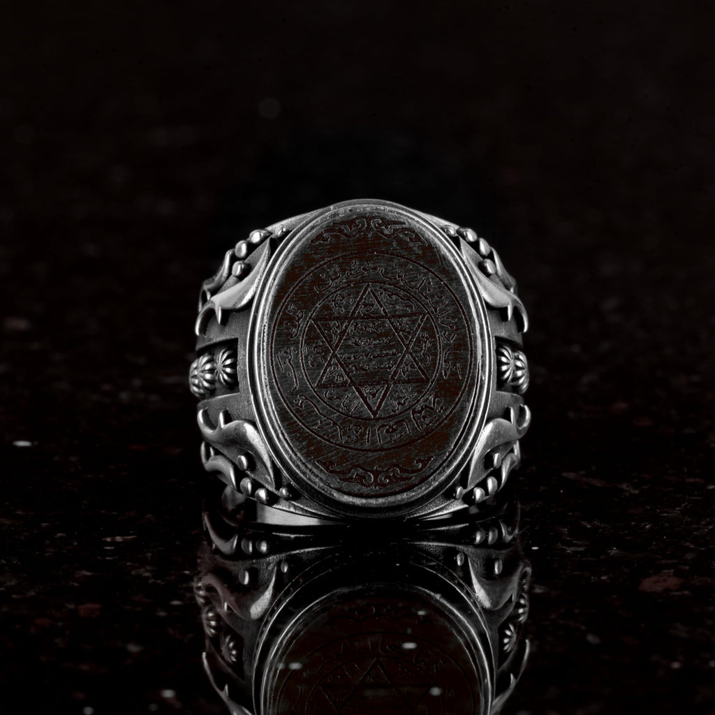 Star of David and Faith Symbol Ring, Star of David Silver Ring, 925 Sterling Sil — 3