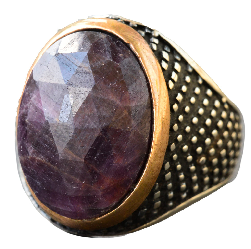 Natural Sapphire Men's 925 Sterling Silver Ring