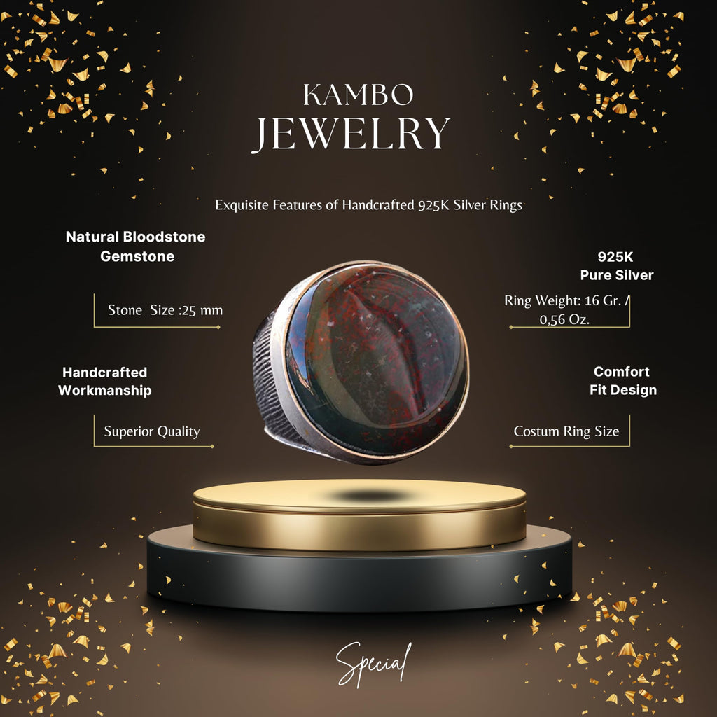 Natural Blood Stone Ring — 2