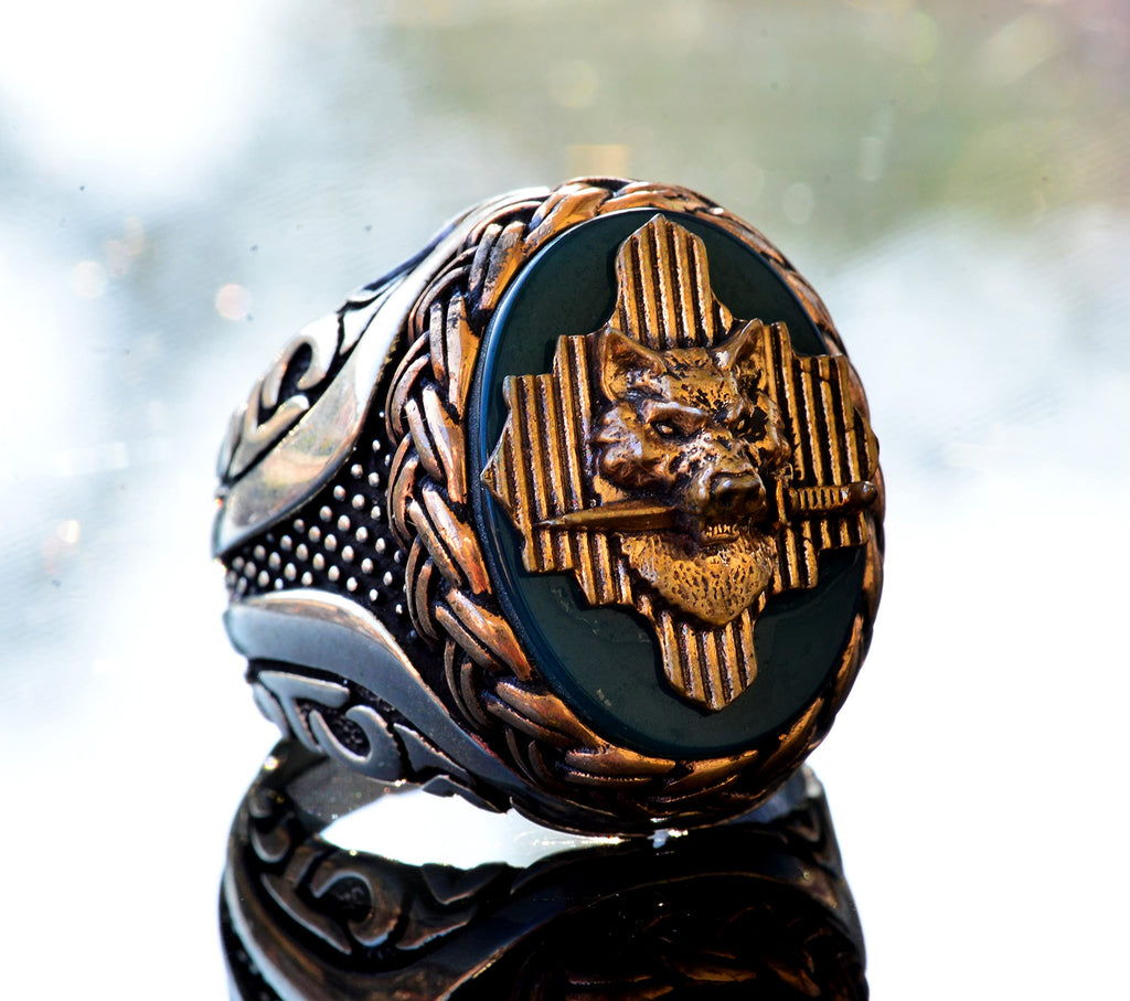 Wolf Ring, Wildlife, Handmade Ring, Silver Ring — 3